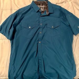 Kuhl Mens Short Sleeve Button Up XL